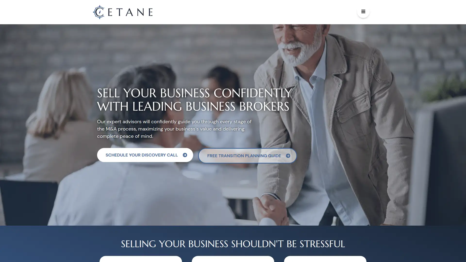 Cetane website designed by Good Agency