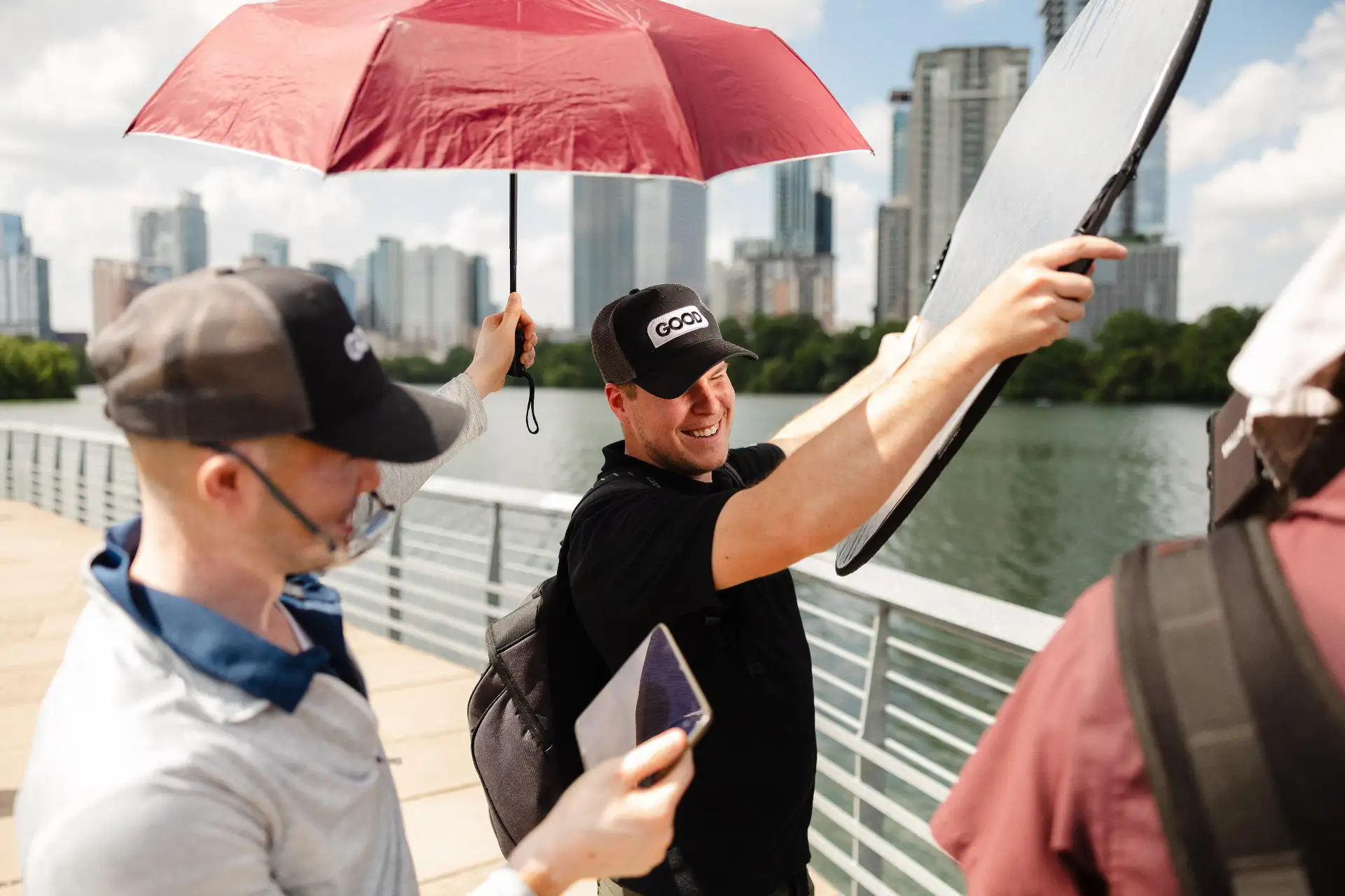 Good Agency team on location in Austin