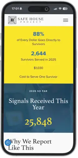 Safe House Project on mobile
