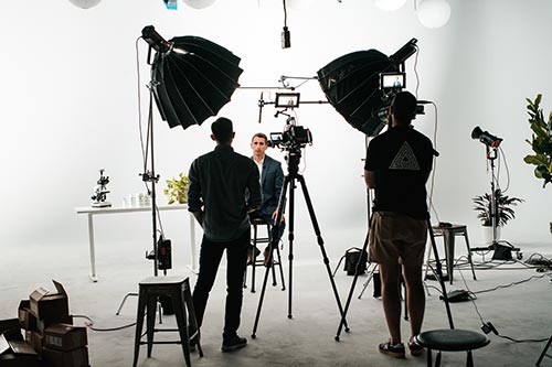 Good Agency's Video Production Department is making a new commercial for their client.