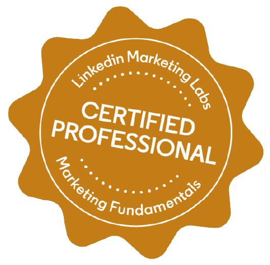 Linkedin Marketing Labs | Certified Professional | Marketing Fundamentals Badge